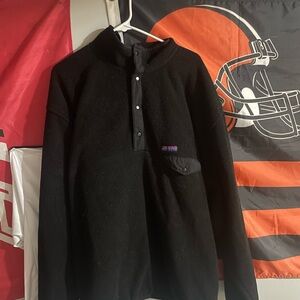 Gap Original Arctic Fleece in Black; Snap-T Fleece Pullover Men’s XL Tall